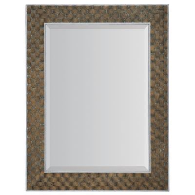 BOWERY HILL Modern/Contemporary Bedroom Portrait Mirror in Brown Resin