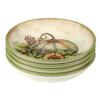Autumn Breeze Set of 4 Earthenware Soup Bowls  Perfect for hearty soups or stews, these fall-inspired bowls bring a touch of harvest beauty to your dining table 38 oz view 2