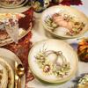 Autumn Breeze Set of 4 Earthenware Soup Bowls  Perfect for hearty soups or stews, these fall-inspired bowls bring a touch of harvest beauty to your dining table 38 oz view 4