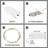 SINAMER 12 Pack Orange Fairy Lights Battery Operated String Lights, 7ft 20 Led Waterproof Copper Wire Firefly Starry for DIY Wedding Party Bedroom Christmas view 2