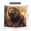 HCLYvexiria Angry Roaring Lion Tapestry Wall Hanging 59 x 59 in Decorates Tapestrys for Living Room Wall Tapestry Soft Aesthetic Wall Decor Tapestries for Dorm Room Personalized Wall Blanket view 2