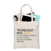 BDPWSS Trombone Player Gift Trombonist noun Tote Bag Trombone Musician Gift Music Instrument Gift Orchestra Music Lover Gift (Trombonist noun TG) view 1