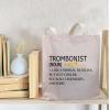 BDPWSS Trombone Player Gift Trombonist noun Tote Bag Trombone Musician Gift Music Instrument Gift Orchestra Music Lover Gift (Trombonist noun TG) view 4
