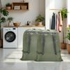 CALACH 2 Pack Laundry Bag Backpack, 27 x 34Sturdy Laundry Bag with Shoulder Straps Drawstring Closure Heavy Duty Foldable Laundry Backpack for College, Travel, Laundromat, Apartment (Army Green) view 3