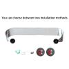 Qywwss Paper Towel Holder for Kitchen - Magnetic Stainless Steel Rack Under Cabinet - Under Cabinet Paper Towel Holder, Two Installation Methods, Magnetic and Screw, Indoor and Outdoor Available view 3