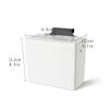 DINBOZ26X Garbage Can Garbage Bin Kitchen Sorting Cabinet Door Hanging Trash Can Kitchen Waste Trash Can Wall-mounted Bathroom Trash Can Waste Storage Wastepaper Basket view 2