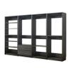 Benjara Dee Modular Freestanding Closet System- 4 Hanging Rods- 6 Shelves- Gray view 2