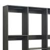 Benjara Dee Modular Freestanding Closet System- 4 Hanging Rods- 6 Shelves- Gray view 3