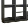 Benjara Dee Modular Freestanding Closet System- 4 Hanging Rods- 6 Shelves- Gray view 4