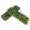 E&K 7 PCS 18"x6" Artificial Plant Panels with Single Side Leaves Hard Back Faux Leaf Greenery Grass Wall Decoration for Indoor Outdoor (No White Flowers) view 1