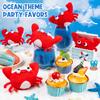 SYWHXY 12Pack Cute Plush Crab Lobster Doll Toy for Kids, Soft Mini Stuffed Crab Lobster Hanging Ornaments for Key Purse Bag Backpack DIY Birthday Favors view 3