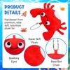 SYWHXY 12Pack Cute Plush Crab Lobster Doll Toy for Kids, Soft Mini Stuffed Crab Lobster Hanging Ornaments for Key Purse Bag Backpack DIY Birthday Favors view 4