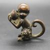 Frabakas Monkey with Peach Antique Copper Brass Tabletops Figurines Sculptures Statues Centerpieces Miniatures Paperweight Collectibles Home Decor Gifts Art Crafts 4cm x 4.2cm view 1