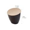 DINBOZ26X Garbage Can Household Desktop Small Trash Can Nordic Cute Desk Storage Box Kitchen Countertop Clamshell Storage Bin Waste Paper Basket Wastepaper Basket(C) view 2
