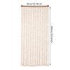Wood and Bamboo Beaded Curtain - 52 Line Wave Dense Fringe Door Tassel Curtains for Porch, Bedroom, Living Room Divider (90*200*52, Burlywood) view 2