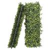 E&K 3 PCS 18"x6" Artificial Plant Panels with Double Side Leaves Hard Back Faux Leaf Greenery Grass Wall Decoration for Indoor Outdoor (No White Flowers) view 1