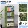 E&K 5 PCS 18"x12" Artificial Plant Panels with Double Side Leaves Hard Back Faux Leaf Greenery Grass Wall Decoration for Indoor Outdoor (No White Flowers) view 4