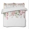 Quilts Full Size Valentines Day Roses Floral Flowers with Leaves Soft Comforter Bedding Set for Bed, Lightweight Quilte Bedspread with Pillow Cover(2 Pieces) for All Season, 78x90 Inch view 1