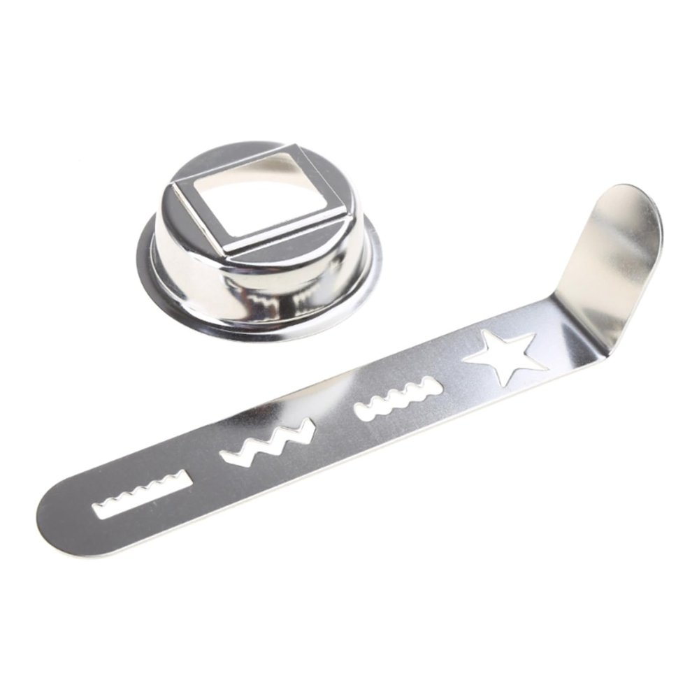 Caralin Cookie Maker Attachment - Stainless Steel Biscuit Mold Dough Cutters for Cookies