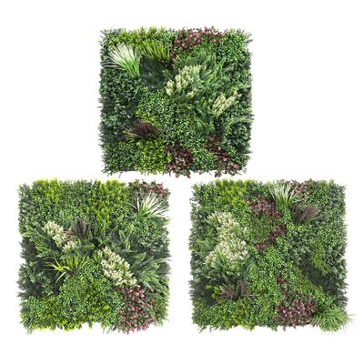 Bynbbur 15 PCS 40"x40" Artificial 3D Panel Fence Privacy Screen Evergreen Panels Fake Plant Wall Decor for Indoor Outdoor Garden Wedding Dcor Mixed ABC