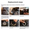 caralin 2 Pcs 58mm Silicone Steam Ring Group Head Gasket for 9 Series 900 920 980 990 Coffee Machine Accessories Silicone view 3