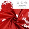Caheansi Christmas Shower Curtain, Red Merry Xmas Glitter Sparkle Bokeh Snowflake Winter New Year Holiday Bathroom Curtain Waterproof Fabric Machine Washable with Hooks, 72" Wx96 L view 4