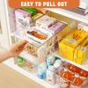 Freebat 6 Pack Large Clear Plastic Storage Bins,Plastic Containers with Handle for Pantry Organizer and Storage,Perfect for Kitchen,Fridge,Cabinet, Closet,Bathroom Under Sink Storage view 4
