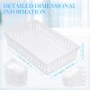 Wenqik 24 Pcs Plastic Storage Baskets for Classroom Organizing Small Pantry Storage Bins Rectangular Tray for Back to School Household Toys Classroom Bedrooms, Kitchens Countertops(Clear) view 3