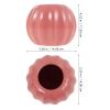 Amosfun Ceramic Pumpkin Vase Stylish Decorative Flower Holder for Home Office Events Centerpiece for Harvest Festival Everyday Use Elegant Modern Design view 2