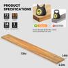 Fun Memories Floating Shelves for Wall, 72"x9.3" Rustic Solid Elm Wood Shelves, Heavy-Duty Wall Mounted Shelves with Invisible Brackets for Living Room, Bedroom, Kitchen, Natural Finish view 4