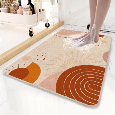 48x35 Inch Square Shower Mat Non-Slip, Soft Comfort Bath Mats with Drainage Holes, PVC Loofah Massage Bathmat for Shower, Tub, Bathroom, Wet Areas, Quick Drying