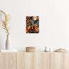 Yorkie and Pumpkin Art Canvas Prints,Autumn Harvest and Animals Canvas Wall Art Pictures Artwork for Living Room Home Office Decorations Frameless view 3