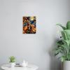 Yorkie and Pumpkin Art Canvas Prints,Autumn Harvest and Animals Canvas Wall Art Pictures Artwork for Living Room Home Office Decorations Frameless view 4