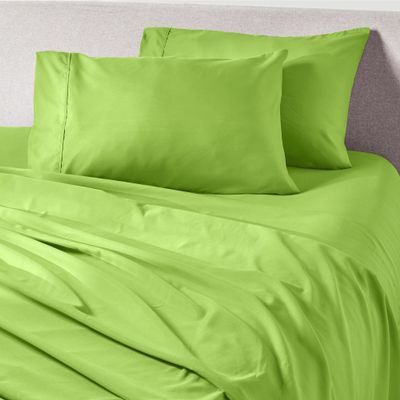 PeachSkinSheets Cooling Bed Sheets for Hot Sleepers, XL Full/Tropical Lime