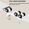 Adhesive Curtain Rod with Mute Rollers Ceiling Curtain Track No Damage Curtain Track Hangers Ceiling Mount for Curtain Rail for Living Room Bedroom Room Shower Divider(5.4m(17.7ft)) view 2