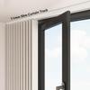Adhesive Curtain Rod with Mute Rollers Ceiling Curtain Track No Damage Curtain Track Hangers Ceiling Mount for Curtain Rail for Living Room Bedroom Room Shower Divider(5.4m(17.7ft)) view 4