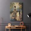 Renditions Gallery Wall Art Paintings & Prints Woman in Paris Bow Hat Street Lamps Canvas Wall Hangings for Lounge Drawing Room Balcony - 18" X 27" LT560 view 4