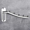 Clothes Hanger Rack, 2 Pack Wall Mount Clothes Folding Laundry Hanger Bathroom Towel Drying Swing Arm Rack view 3