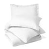 RESTURA Duvet Cover 2 Pillow Shams - Twin XL (68 x 90) Inches - Egyptian Cotton 800 Thread Count Comforter Cover Zipper Closure 3 Pieces White Duvet Covers Set view 2