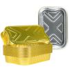 35 Pack Aluminum Pans Half Size 9x13 Extra Heavy Duty, Disposable Gold Aluminum Foil Baking Pan Double Thick Tin Foil Food Container - Half Size Steam Table Deep Pans for Baking, Heating, Cooking view 1