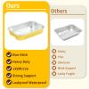 35 Pack Aluminum Pans Half Size 9x13 Extra Heavy Duty, Disposable Gold Aluminum Foil Baking Pan Double Thick Tin Foil Food Container - Half Size Steam Table Deep Pans for Baking, Heating, Cooking view 2