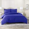 RESTURA Duvet Cover 2 Pillow Shams - Alaska King (132 x 120) Inches - Egyptian Cotton 800 Thread Count Comforter Cover Zipper Closure 3 Pieces Royal Blue Duvet Covers Set view 1