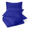 RESTURA Duvet Cover 2 Pillow Shams - Alaska King (132 x 120) Inches - Egyptian Cotton 800 Thread Count Comforter Cover Zipper Closure 3 Pieces Royal Blue Duvet Covers Set view 2