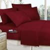 Elegant Comfort 8- Piece Cabin Patch Reversible Comforter Set Bed-in-a-Bag Set - Silky Soft Complete Set Includes Bed Sheet Set with Double Sided Storage Pockets, King/Cal King, Burgundy view 4