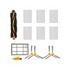 ZJGLYMEa Carpet Brush Roller, Edge Brush, Cleaning Mop Cloth KitCompatible for Proscenic 800T 820S VT-5555 Compatible for LIECTROUX C30B XR500 E30 Floor Robot Vacuum Cleaner Accessories, mo2005moll view 1