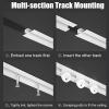 WDJBPSH Hidden Recessed Curtain Track with Quiet Pulleys, 1.6-19 Ft Long Divider-Ceiling Curtain Rail for Living Room/Bedroor/Shower Room/Study/Privacy Partitions(Black,6.5ft/2m) view 4