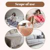 Boho Elegance Chenille Sofa Cover,2026 New Double Sided Chenille Couch Covers,Wear-Resistant Universal Sofa Cover Stretch,Anti-Cat and Dog Scratching(Coffee,70.8 * 165.3in) view 3