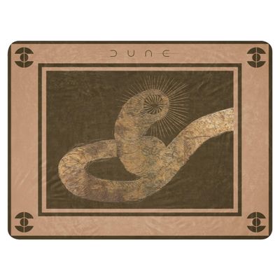 LEGENDARY Dune Shai-Hulud Sherpa Blanket - Officially Licensed - 60 in x 80 in