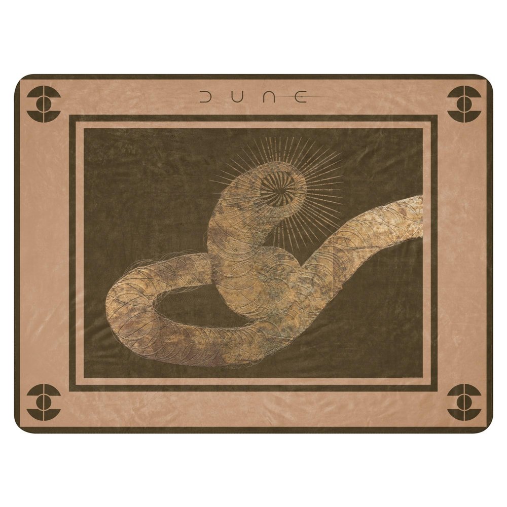 LEGENDARY Dune Shai-Hulud Sherpa Blanket - Officially Licensed - 60 in x 80 in