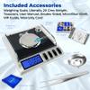 AWS Gemini-50 Milligram Scale 50g x 0.001gDigital Jewelry/Lab Scale for Powder, Gold, Gems  Includes Calibration Weights, Tweezers & TrayTare, Cal, 6 Units (Gemini-50g-Black) view 4